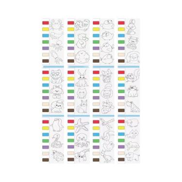 Imagem de Livro De Colorir Com Aquarela Para Crianças, 12 Páginas, Brinquedo De 