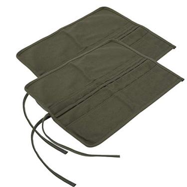 Imagem de aqxreight 2 Peças Suporte para Pincel de Pintura Em Tela Guache Caneta óleo Bolsa de Armazenamento Estojo para Caneta Em Rolo Esboço de Pintura Artística para Armazenamento é Confortável, Elegante e