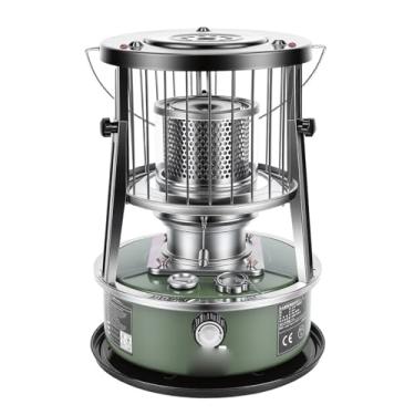 Imagem de Cosiki Aquecedor Portátil a Querosene, Tanque de 5,2L de Altura Ajustável, 20-25 Horas de Calor para Uso Interno e Externo, Com Rede de Segurança e Conjunto Completo de Acessórios