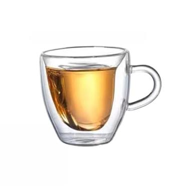 Imagem de Xícara De Vidro Duplo(80ml coração 2 peças)