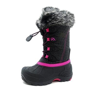 Imagem de Botas de Inverno Iceface Infantis Impermeáveis e Isoladas para Meninas e Meninos, rosa, 13 Little Kid