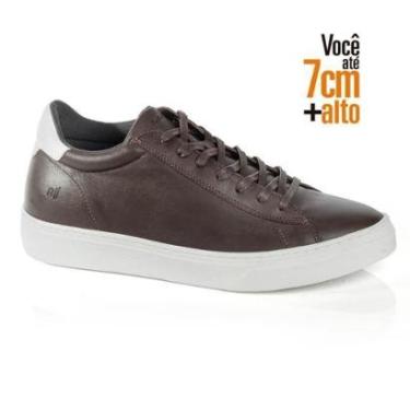 Imagem de Sapatênis Rafarillo Masculino Couro Amarração Aumenta Altura-Masculino