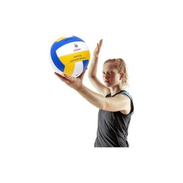 Imagem de Bola de Vôlei Praia Quadra, PVC Vinil, 22cm Diâmetro, 280g, Tamanho Oficial, Cores Sortidas