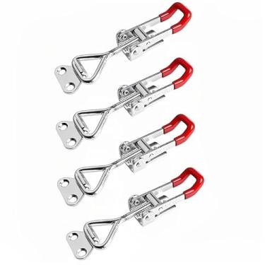 Imagem de Fechaduras e fechaduras de porta de armário ganchos ajustáveis clipes de alternância clipes de alternância com mola adequados para armários e caixas de ferramentas, móveis, marcenaria, fechaduras