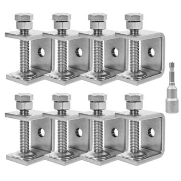 Imagem de Grampos C de aço inoxidável 304, grampos mini tigre de 25 mm para marcenaria, braçadeira C pacote com 8