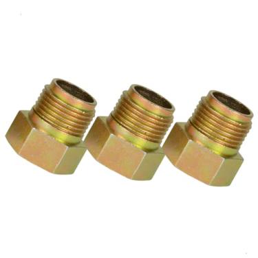 Imagem de Garden Prolongador Metal Zamac 1/2 Polegada, 3cm Comprimento, Amarelo, Alta Resistência, Kit com 3 Peças, para Torneira, Filtro, Ducha, Chuveiro