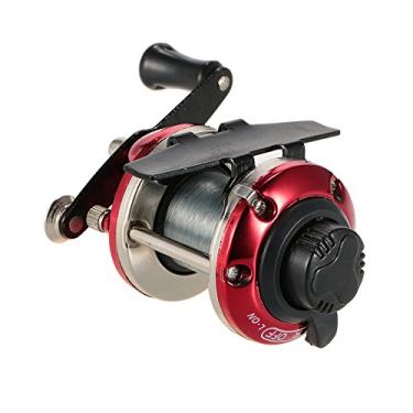 Imagem de Molinete de Pesca no Gelo com Mão Direita Tambor Design Leve Pequeno e Compacto Construção em Metal para Água Salgada Doce