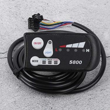 Imagem de KIMISS Medidor LED de Bateria de Lítio EBicycle S800 Display - Instrumento de Tela Horizontal Preto e Branco de 36V para Bicicletas Elétricas e Scooters (36 V)