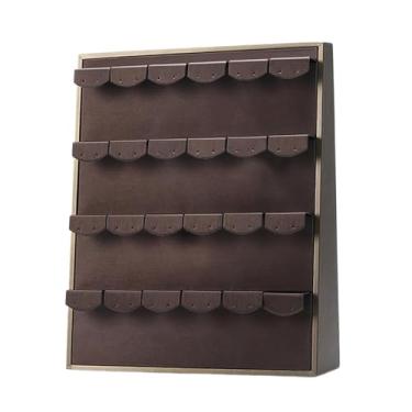 Imagem de APLVFFZH Bandeja Vertical para Exibição de Joias, Organizador de Armazenamento em Couro PU, Expositor Vertical para Joias, Suporte para Balcão de Loja/boutique, Bandeja para Brincos