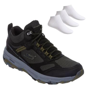 Imagem de Kit Tênis Skechers Go Run Trail Masculino + 3 Par-Masculino