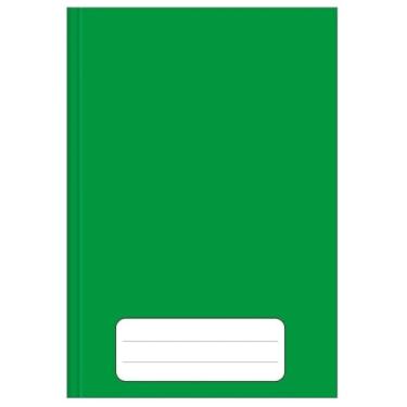 Imagem de Caderno Escolar Pequeno ¼ Brochura Capa Dura 48 Folhas Anotações (Verde)