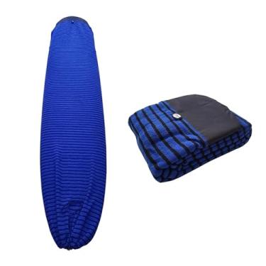 Imagem de Universal Protective Surfboard Sock - Knit Stretch Design Fits Multiple Sizes (7/7.6/8/8.6/9/10 ft), Quick-Dry Board Storage Cover for SUP, Easy to Install & Remove(8ft)
