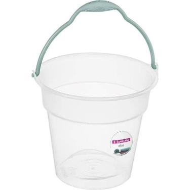 Imagem de 2X Balde Plástico Redondo 08 Litros De Limpeza Sanremo Origi