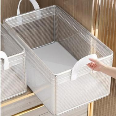 Imagem de Kit 2/4/6 Caixa Organizadora Dobrável Roupas e Gavetas Organizadas Multiuso Feita em PVC Resistente Ecológico (Kit 6)