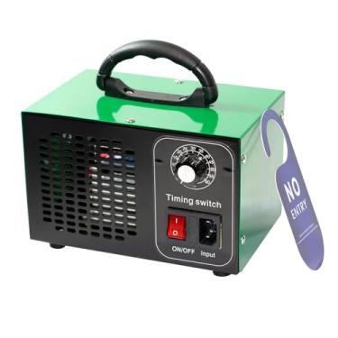 Imagem de Gerador de ozônio, purificadores de ar O3, eliminador de odores, máquina de ozônio de alta capacidade, purificador de ar ionizador de ozônio para casa, comercial, industrial (verde, 60.000 mg/h)