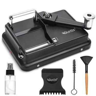 Imagem de Scotte Máquina de enrolar cigarros manual/injetor de tabaco 8 mm de diâmetro tubo fazendo 80-100 mm comprimentos de cigarros (preto)