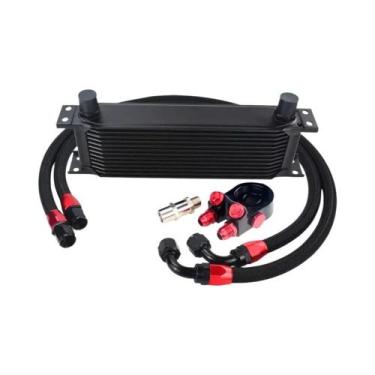 Imagem de Kit Universal De Resfriador De Óleo Com 13 Linhas, Adaptador De Filtro