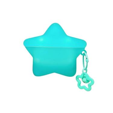 Imagem de Capa para AirPods Pro 2ª/1ª geração, capa compatível com AirPods Pro2/Pro, capa de fone de ouvido luminosa em forma de estrela fofa Kawaii, presentes com chaveiro para mulheres e meninas, proteção