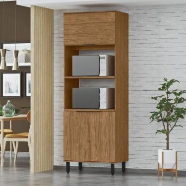 Imagem de Paneleiro Torre Quente 2 Fornos 3 Portas - Toscana Freijó