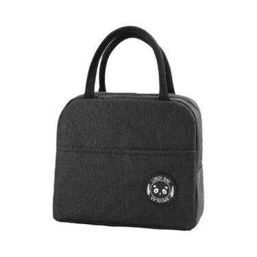 Imagem de Bolsa Térmica Isolada Para Almoço Com Papel Alumínio, Pacote De Gelo P