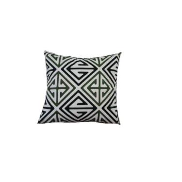 Imagem de Capa de Almofada 55x55 Estampa Geométrica - Nallu Decor, verde