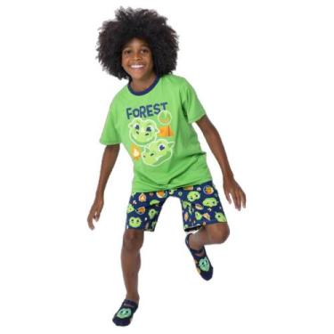 Imagem de Pijama Manga Curta Menino Teen Dragão Camping - Puket, 10