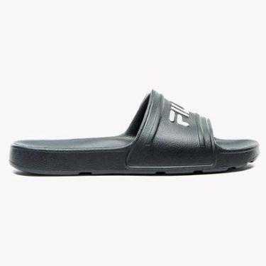 Imagem de Chinelo Masculino Sleek Slide Preto Branco Fila F01SD00010-001-Masculino