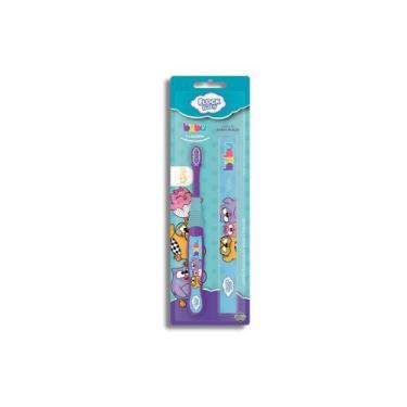 Imagem de Escova Dental Flock Baby Bubu Powerdent Infantil Cerdas Macias com Est