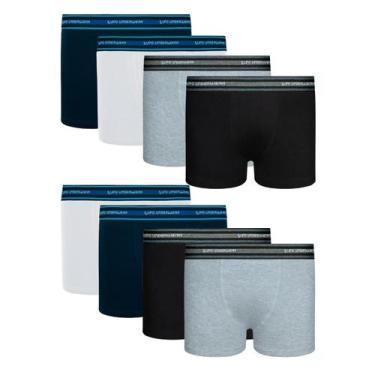 Imagem de Kit 8 Cueca Boxer Box Lupo Infantil Kids Algodão Original, Sortida, P