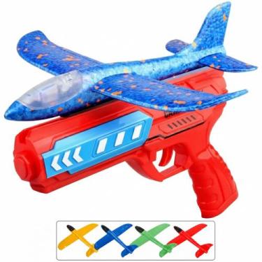 Imagem de Avião Infantil E Arminha De Brinquedo Pistola Lança Avião - - Europio,