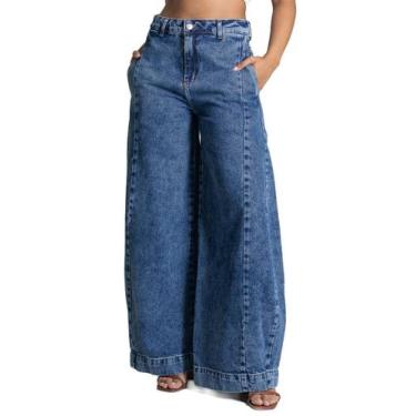 Imagem de Calça Jeans Sawary Balloon - 283073 - Azul 44, Azul, 44