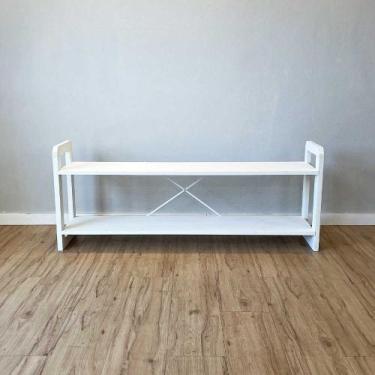 Imagem de Rack TV de Madeira Pinus Linea Branco - ArtFactory Design