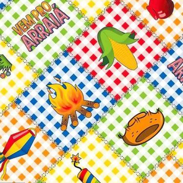 Imagem de TNT Estampado Toalha De Mesa 1,40x2 40G Arraiá Festa Junina - MEWI, Fe
