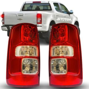 Imagem de Par Lanterna Farol de Freio Chevrolet S10 LT Ano 2012 a 2017 CD 8V 2.4