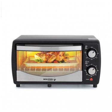 Imagem de Forno elétrico de bancada 9L Holstein Housewares preto inox 4 fatias 700W 110V