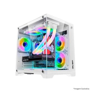 Imagem de Gabinete gamer Liketec Cube Mad Rock Snow ARGB 4 fans