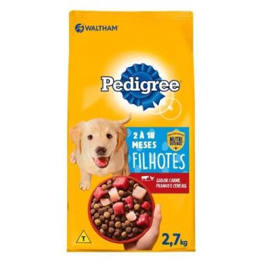Imagem de Ração para Filhotes Pedigree Premium Carne/Frango/Cereais Raças Médias