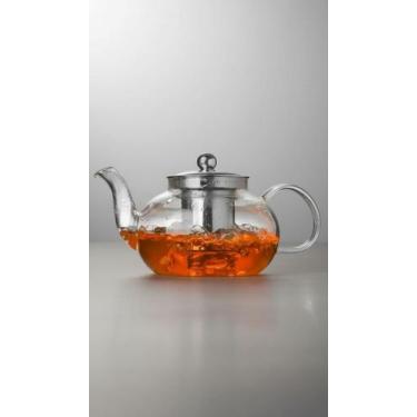 Imagem de Chaleira Vidro 1000ml C/ Infusor Inox Resistente Calor - Congratulatio