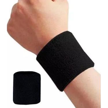 Imagem de Munhequeira Toalha 8 Cm Unissex Esportiva 1 Unidade - Estilo Boleiro, 