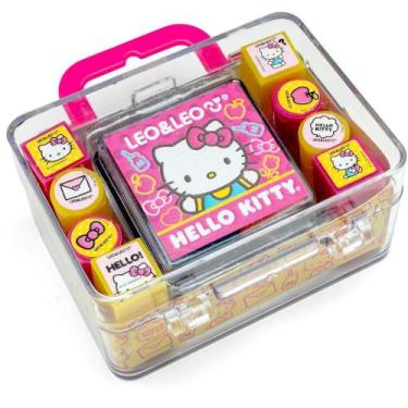 Imagem de Carimbo Pedagógico Hello KITTY com Almofada - KIT com 8 Modelos - Leo 