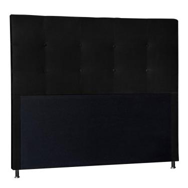 Imagem de Cabeceira Casal 1,40m Berlim Corano Preto - Pallazio