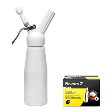 Imagem de Garrafa De Chantilly Branca 500ml + 10 Ampolas Refil - Fpro