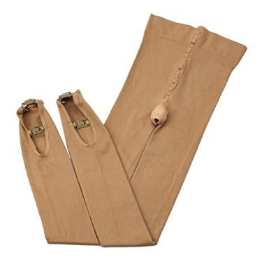 Imagem de menolana Meia-calça de patinação no gelo térmica feminina sobre botas leggings sem pé meia