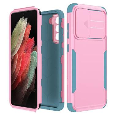 Imagem de Capa de telefone para PC resistente à prova de choque com armadura híbrida para Samsung Galaxy S21 FE A13 5G A33 5G Proteção de lente deslizante Capa traseira resistente, T2, para Samsung A13 5G