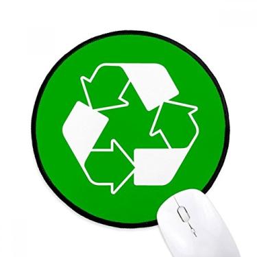 Imagem de Tapete de mouse quadrado verde reciclável para computador