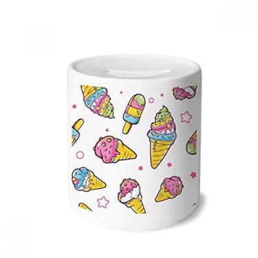 Imagem de DIYthinker Star Pink Sugar Popsicle Ice Cream Money Box Saving Banks Ceramic Coin Case Kids Adults