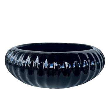 Imagem de Decoração vaso centro de mesa ikebana luxo cor preta