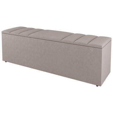 Imagem de Calçadeira Baú Queen Size Grace 160Cm Suede Bege