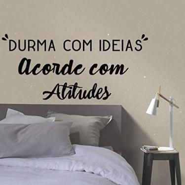 Imagem de Adesivo de parede frase Atitudes tamanho 50cmx90cm
