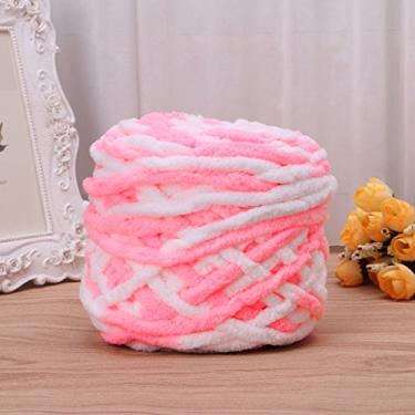 Imagem de HELYZQ 100 g/1 bola de algodão macio tricotado à mão fio grosso de crochê volumoso